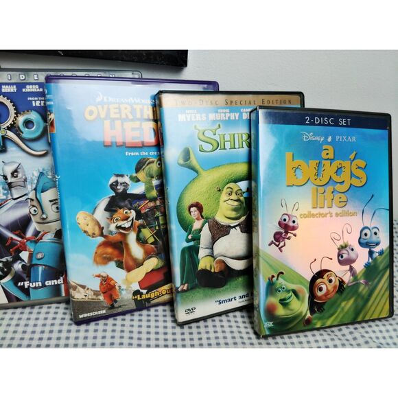 Lot of 7 DreamWorks Kids Animated DVD Shrek Madagascar Kung Fu Panda A Bugs Life - Picture 5 of 14